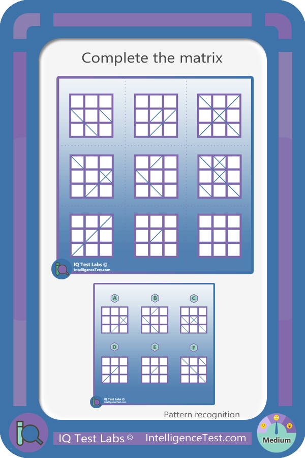 Complete the matrix.