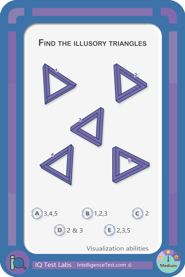 Find the illusory triangles